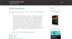 Desktop Screenshot of nicholascloud.com